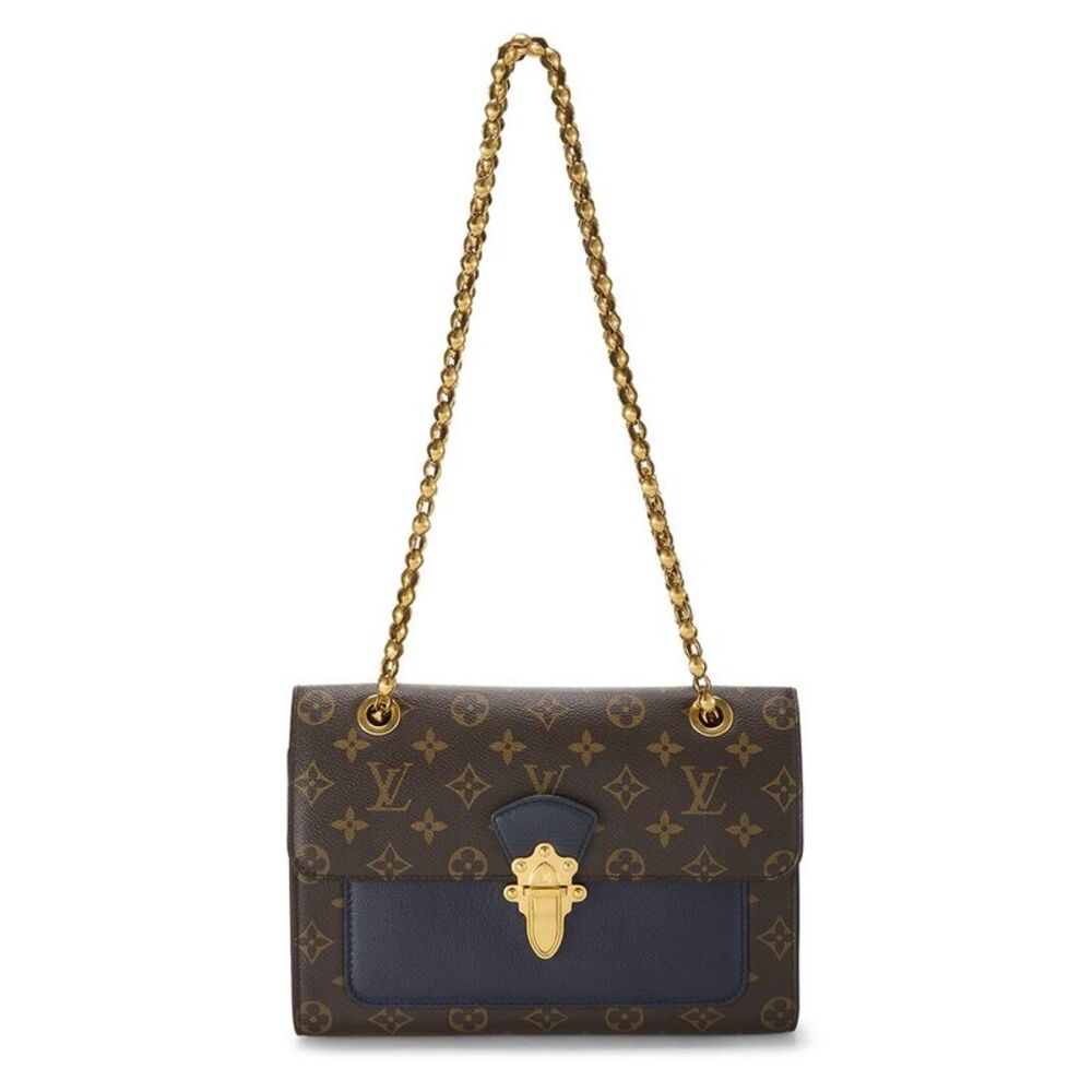 Louis Vuitton Navy Monogram Coated Canvas Victoire (Authentic Pre-Loved)